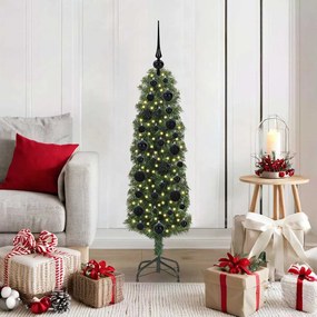 vidaXL Árvore de Natal Artificial Verde 120 cm PVC e Aço e Plástico