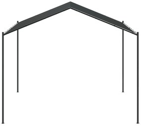 Tenda com toldo 4x3 m aço e tecido antracite