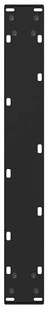 Pés para mesa de bar pretos 2 peças 60x(90-91) cm aço