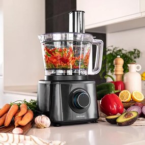 Processador de alimentos Paprika 2000 Full com potência máxima de 2000 W, estrutura de aço inoxidável, 2 velocidades e função Pulse