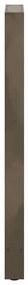 Pés de mesa de bar em aço natural, 2 peças, 40x (110-111) cm, aço
