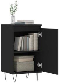 Aparadores 2 pcs 40x35x70 cm derivados de madeira preto