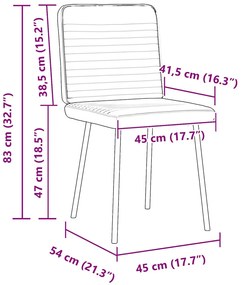 Cadeiras de jantar 2 pcs veludo vermelho tinto