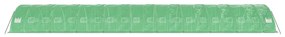 Estufa com estrutura de aço 100 m² 20x5x2,3 m verde