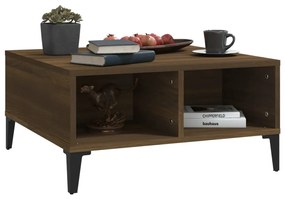 Mesa de centro 60x60x30 cm aglomerado cor carvalho castanho
