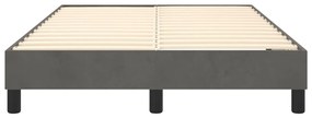 Estrutura de cama sem colchão 120x200 cm veludo cinzento-escuro