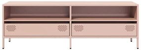 Móvel de TV 135x39x43,5 cm aço laminado a frio rosa
