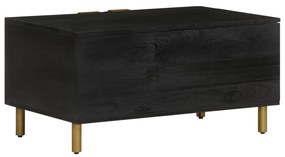 Mesa de centro 80x50x40 cm derivados de madeira preto