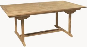 Mesa de jardim em madeira de teca com orifício para guarda-sol Fun