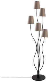 Candeeiro de Pé Bonibon – Preto e Bege – 44 x 44 x 160 cm