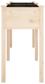 Vaso/floreira c/ forro 161x45x76 cm madeira de abeto maciça