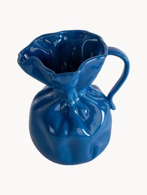 Jarra em porcelana Crumple, Alt 26 cm