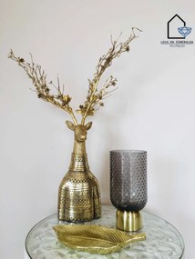 Jarra em Vidro c/ Base em Metal