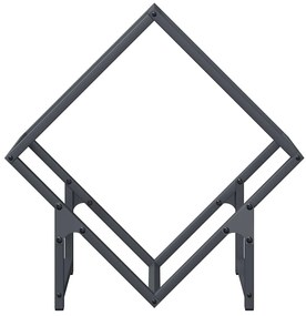 Suporte para lenha 50x25x50 cm aço laminado a frio antracite