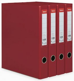 Conjunto de Pastas de Arquivo L.60mm Vermelho PP/Papel Avalon 330x260x160