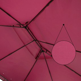 Pergula jardim Topas  3x4m Proteção UV 50+ Vermelha