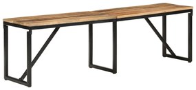 Banco 160x35x46 cm madeira de mangueira maciça