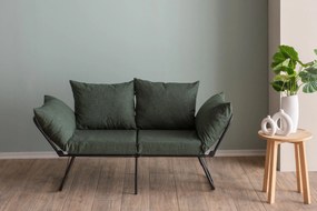 Sofá-Cama de 2 Lugares Viper – Verde – 150 cm x 78 cm x 60 cm