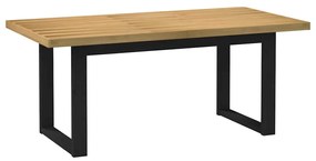 Mesa de jantar NOAIN pernas forma U 180x90x75 cm pinho maciço