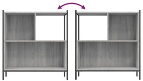 Estante 72x28x77,5 cm derivados de madeira cinzento sonoma