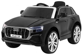 Carro elétrico para Crianças 12V Audi Q8 LIFT Rodas de EVA, Assento de couro Preto