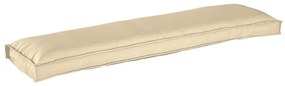 vidaXL Almofada pra Palete de Banco Bege 150 x 40 x 8 cm, Tecido Oxford