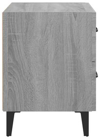 Mesa de cabeceira 40x35x47,5 cm cor cinzento sonoma