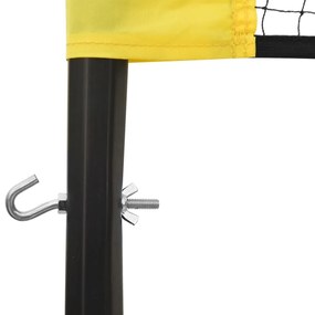 Rede de voleibol 823x244 cm tecido PE amarelo e preto