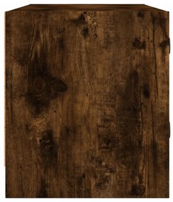 Móvel de TV c/ portas de vidro 102x37x42 cm carvalho fumado