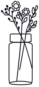 Acessório Decorativo de Parede Metal-467 – Preto – 58 x 61 cm