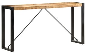 vidaXL Mesa consola 150x35x76 cm madeira de mangueira maciça