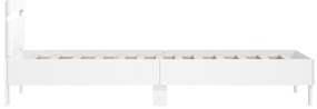 Estrutura cama c/ cabeceira 100x200 cm derivados madeira branco