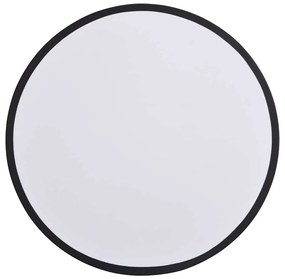 Luzes de Teto Flush Mount vidaXL Pretas Ø 30 cm em Tecido E27
