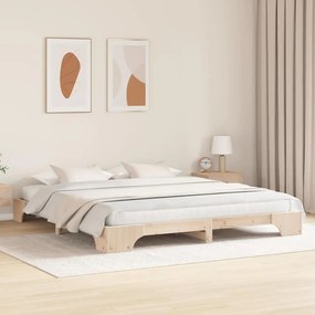 Cama 180x200 cm em Madeira de Pinho Sólido