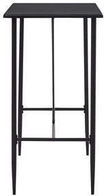 5 pcs conjunto de bar plástico preto