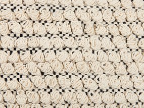 Almofada decorativa em algodão creme 45 x 45 cm HOWEA Beliani