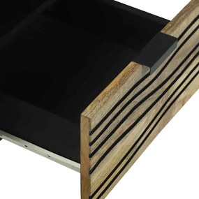 Armário de TV - 70x33.5x46 cm, Madeira de Mangueira Maciça