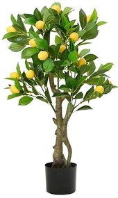 vidaXL Limoeiro artificial 234 folhas 90 cm verde