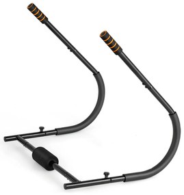 Treinador abdominal com apoio de cabeça acolchoado, dobrável, AB Trainer, Treinador de músculos abdominais, dispositivo de treinamento abdominal - cinza