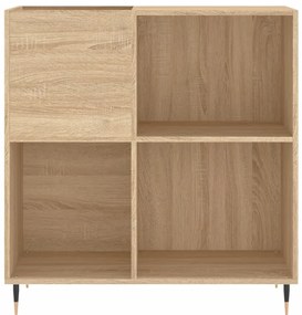 Armário p/ discos 84,5x38x89 cm deriv. madeira carvalho sonoma