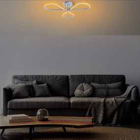 Candeeiro de Teto Damla – Cinza – 68 cm x 14 cm x 68 cm