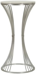 MESA DE APOIO Ø 40X79 CM PRATEADA