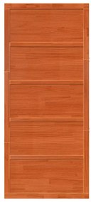 Porta de Celeiro Marrom Encerado 90x208 cm Madeira Sólida de Pinus