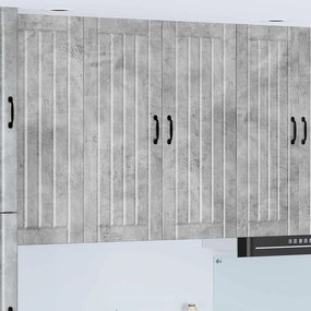 vidaXL Armário de Cozinha Cinzento 80 x 31 x 100 cm Madeira processada