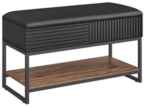 Mesa de centro com estilo moderno. | VASAGLE | 80 x 35 x 46 cm | LSB822B43.