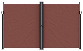 Toldo lateral retrátil 200x1000 cm castanho