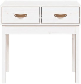 Mesa consola 76,5x40x75 cm pinho maciço branco