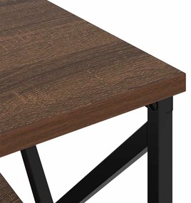 Armário de Cabeceira com gaveta 2 pcs Carvalho castanho