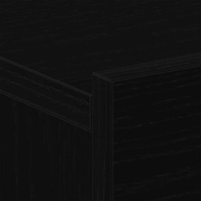 Cabeceira de Cama vidaXL Preta de Carvalho 40x30x30 cm em Madeira Comp