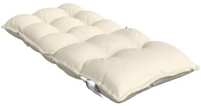 Almofadões cadeira encosto baixo 2 pcs tecido oxford creme